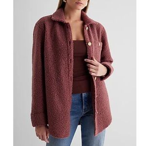 Express Women's Teddy Jacket - Brown